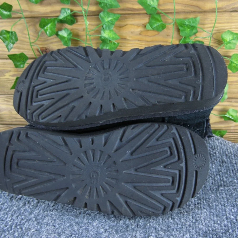 UGG Australia‎ Stargirl Mini Women's Black Suede Leather Winter Boots Sparkle 5